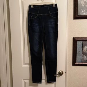 YMI Dark Wash High Waisted Skinny Jeans